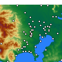 Nearby Forecast Locations - Nišitókjó - Mapa
