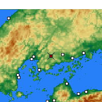 Nearby Forecast Locations - Higašihirošima - Mapa
