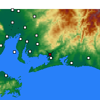 Nearby Forecast Locations - Tojokawa - Mapa