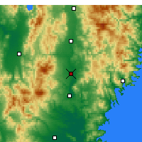 Nearby Forecast Locations - Óšú - Mapa