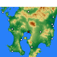 Nearby Forecast Locations - Kirišima - Mapa