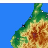 Nearby Forecast Locations - Komacu - Mapa