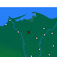 Nearby Forecast Locations - Kafr aš-Šajch - Mapa