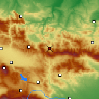 Nearby Forecast Locations - Etropole - Mapa