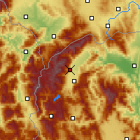 Nearby Forecast Locations - Kamenjane - Mapa