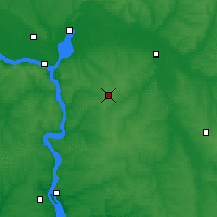 Nearby Forecast Locations - Synelnykove - Mapa