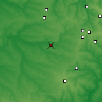 Nearby Forecast Locations - Kurachove - Mapa