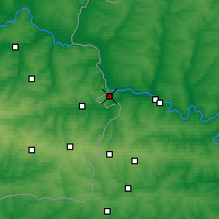 Nearby Forecast Locations - Doněck - Mapa