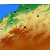 Nearby Forecast Locations - Ouled Mimoun - Mapa