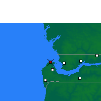 Nearby Forecast Locations - Bakau - Mapa