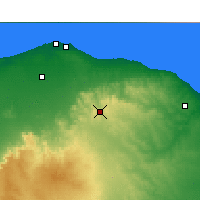 Nearby Forecast Locations - Tarhúna - Mapa