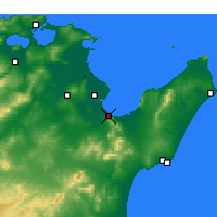 Nearby Forecast Locations - Hammam-Lif - Mapa
