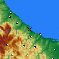 Nearby Forecast Locations - Vasto - Mapa