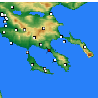 Nearby Forecast Locations - Nikiti - Mapa
