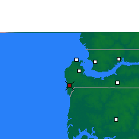 Nearby Forecast Locations - Gunjur - Mapa