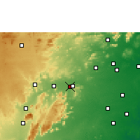 Nearby Forecast Locations - Vélúr - Mapa