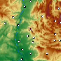 Nearby Forecast Locations - Dieulefit - Mapa