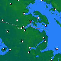 Nearby Forecast Locations - Gråsten - Mapa
