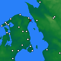 Nearby Forecast Locations - Helsingør - Mapa
