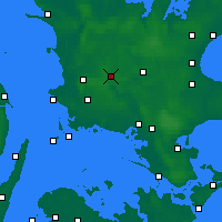 Nearby Forecast Locations - Sorø - Mapa