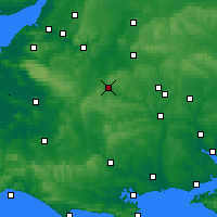 Nearby Forecast Locations - Warminster - Mapa