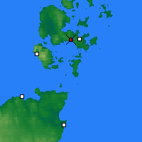 Nearby Forecast Locations - Orkneje - Mapa