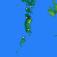 Nearby Forecast Locations - Hebrides S - Mapa