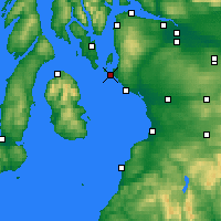 Nearby Forecast Locations - Firth of Clyde - Mapa
