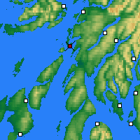 Nearby Forecast Locations - Loch Fyne - Mapa