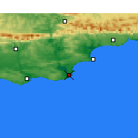 Nearby Forecast Locations - Gouritsmond - Mapa