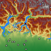 Nearby Forecast Locations - Comské jezero - Mapa