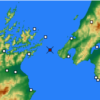 Nearby Forecast Locations - Cookův průliv - Mapa