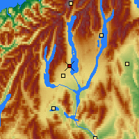 Nearby Forecast Locations - Lake Pukaki - Mapa