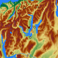 Nearby Forecast Locations - Lake Wānaka - Mapa