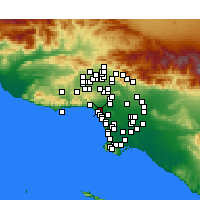 Nearby Forecast Locations - Santa Monica - Mapa