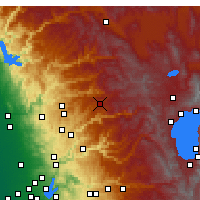 Nearby Forecast Locations - Blue Canyon - Mapa