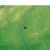Nearby Forecast Locations - LaGrange Callaway (Letiště) - Mapa