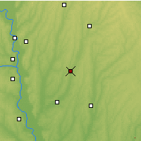 Nearby Forecast Locations - Red Oak Municipal (Letiště) - Mapa