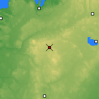 Nearby Forecast Locations - Cadillac - Mapa