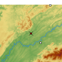 Nearby Forecast Locations - Oak Ridge - Mapa