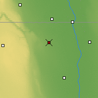 Nearby Forecast Locations - Cavalier - Mapa