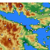 Nearby Forecast Locations - Kiato - Mapa