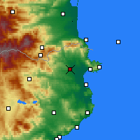 Nearby Forecast Locations - Figueres - Mapa