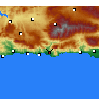 Nearby Forecast Locations - Motril - Mapa