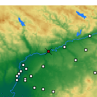 Nearby Forecast Locations - Lora del Río - Mapa