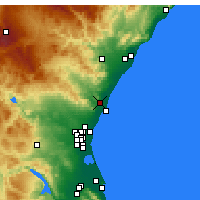 Nearby Forecast Locations - Sagunto - Mapa