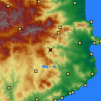 Nearby Forecast Locations - Olot - Mapa