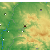 Nearby Forecast Locations - Oliva de la Frontera - Mapa