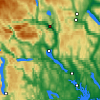Nearby Forecast Locations - Notodden - Mapa