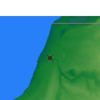 Nearby Forecast Locations - Al-'Ajún - Mapa